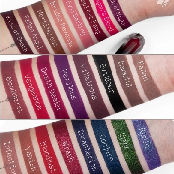 3/$10 LA Splash Cosmetics Death Dealer Soft Matte Liquid Lipstick - Picture 3 of 3